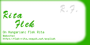 rita flek business card